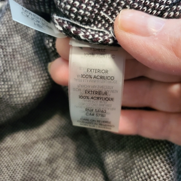 Calvin Klein Black Houndstooth Pullover Sweater Sz XL, Classic, Business Casual - Picture 9 of 9